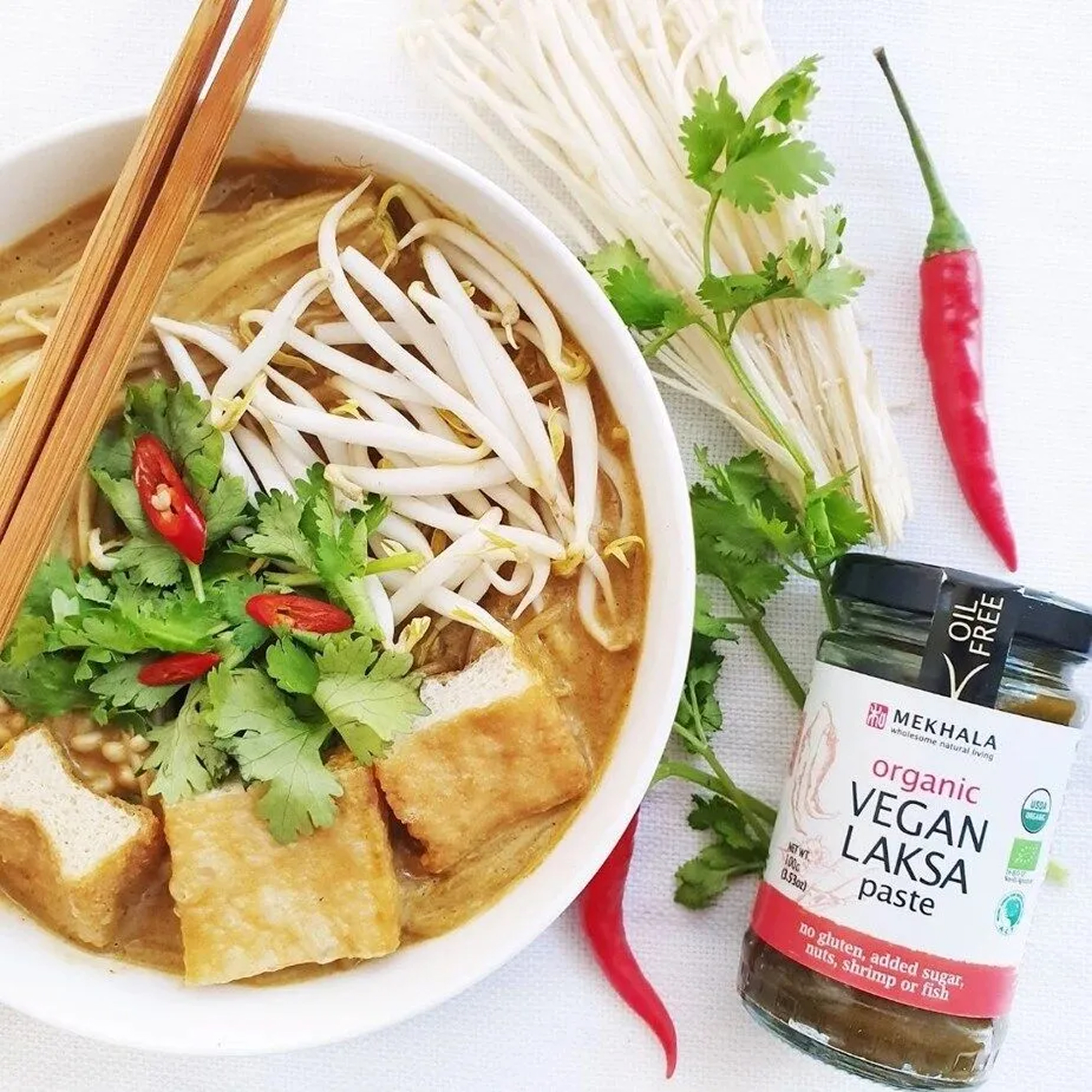 Organic Vegan Laksa Paste - Mekhala